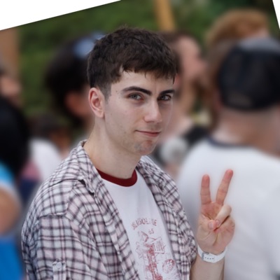 Juanjo flashing a peace sign
